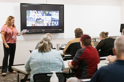 staff members in training room at FVTC