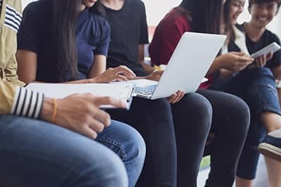 Students sitting together