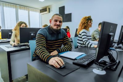 Students learning in classroom