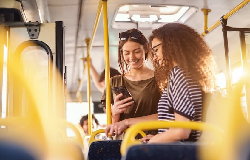 People on Bus