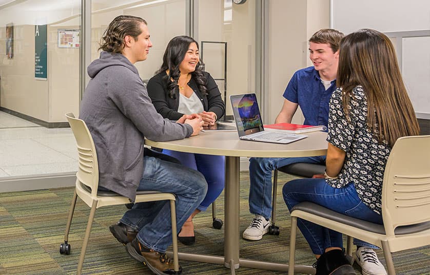 Study group at Fox Valley Tech