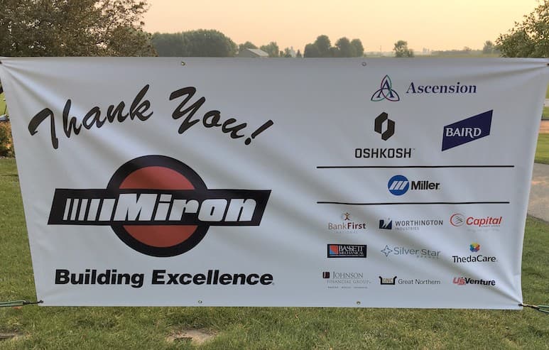 FVTC 2021 golf outing thank you banner