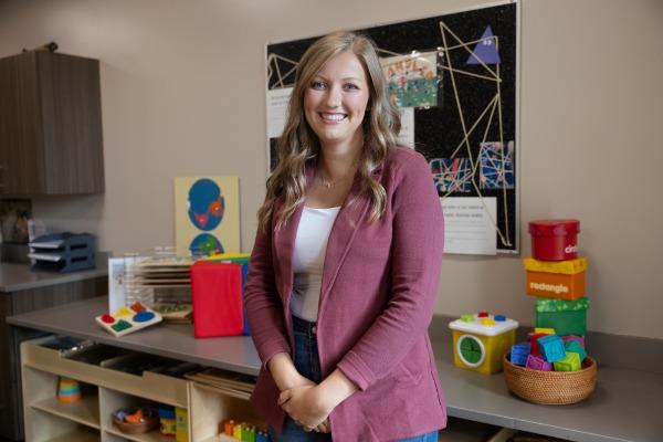 child care administrator in classroom