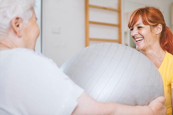 therapeutic activity specialist working with a patient