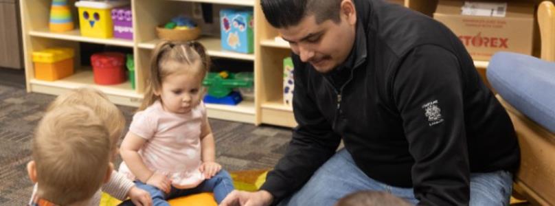 early childhood teacher with three children