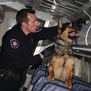 Officers, Dogs Train at Public... Monday, April 18, 2016