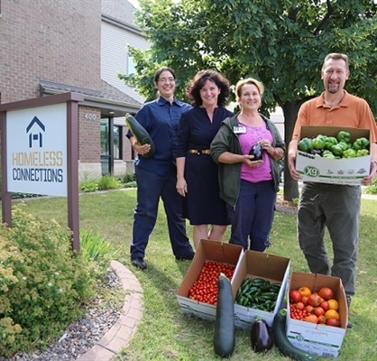 Organic Vegetables to Homeless Connections