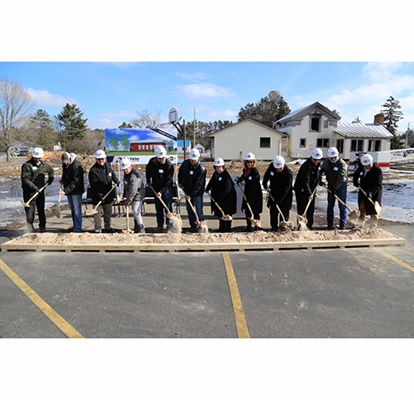 Breaking Ground on New Center in Wautoma