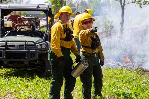 Wildland Firefighter Students Start Helpful Fires