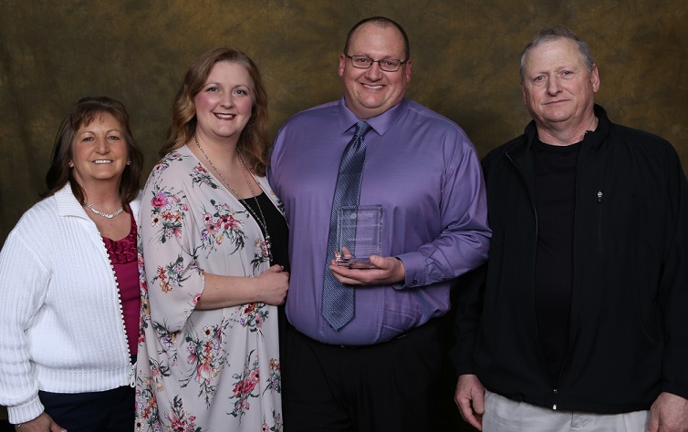 Michael Melotte with his wife, Karen, and parents, Nancy and Jerry